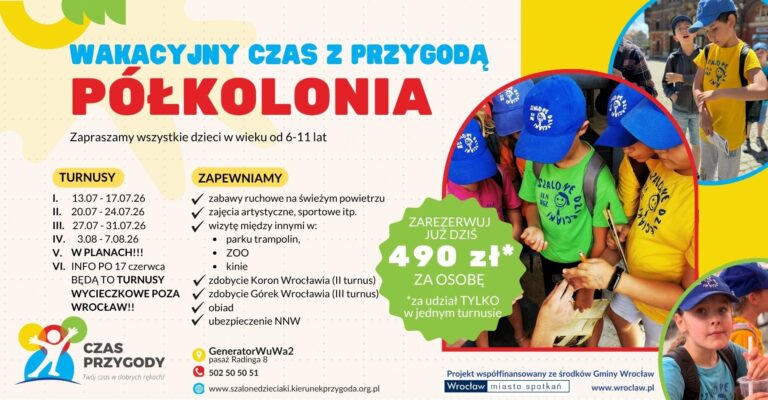 Półkolonia- Wakacyjny czas z przygodą